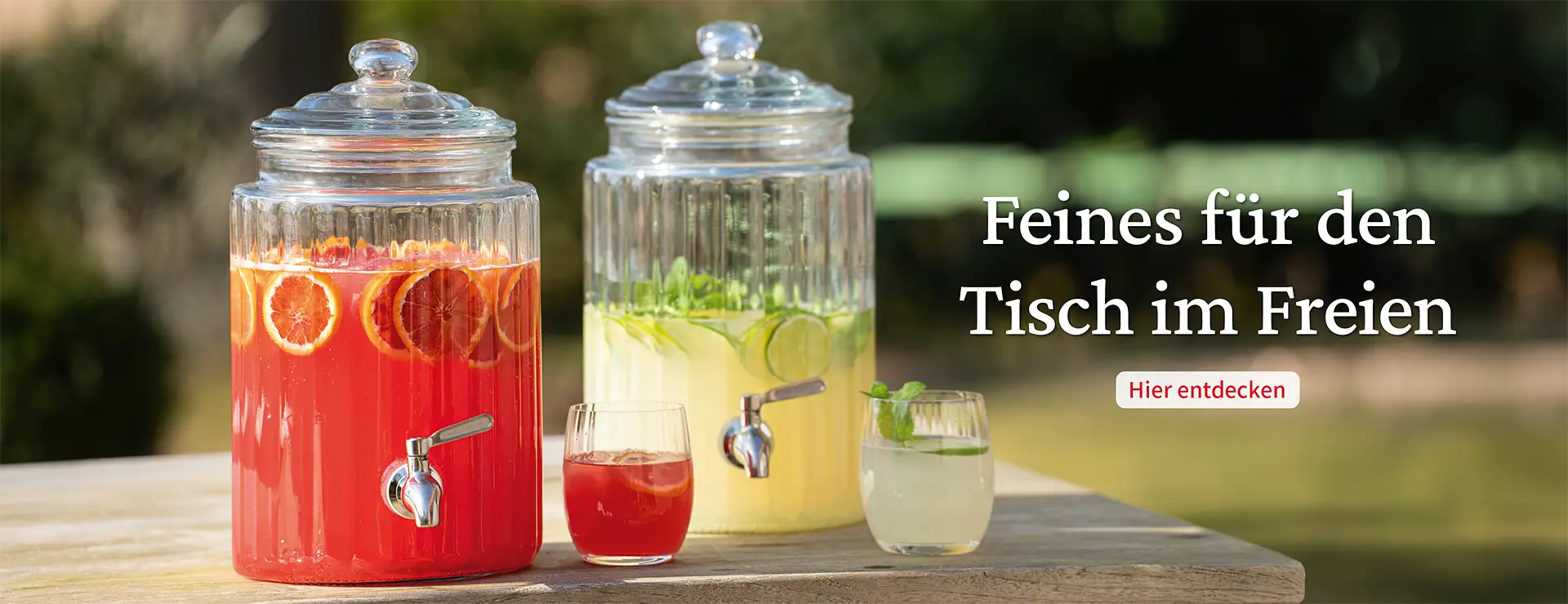 Für den Tisch im Freien Für den Tisch im Freien